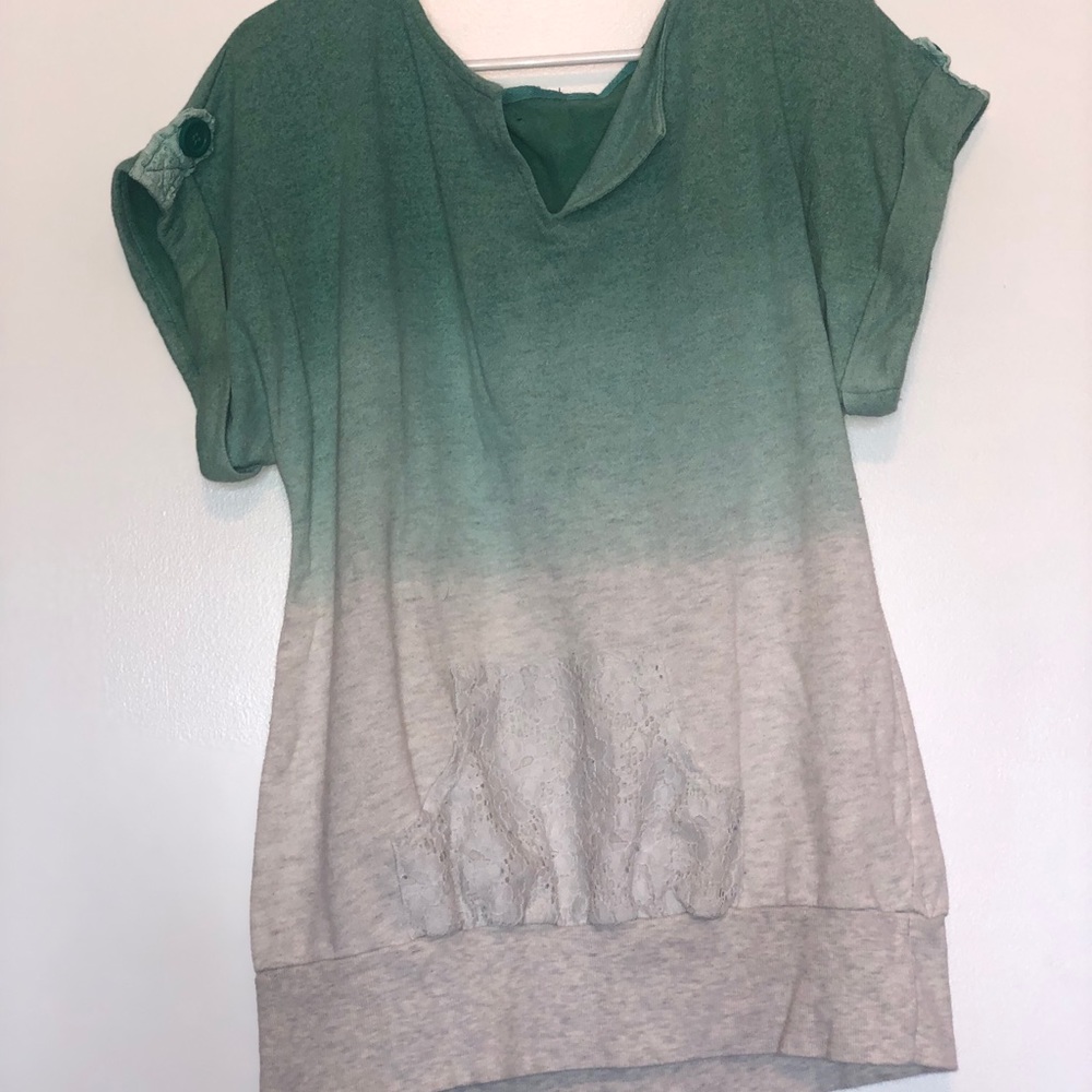 Oversized ombré shirt